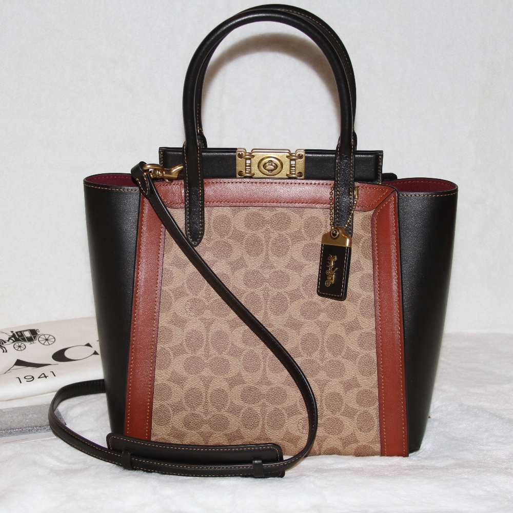 NWT COACH 1941 Troupe Tote in Signature Leather Purse Handbag